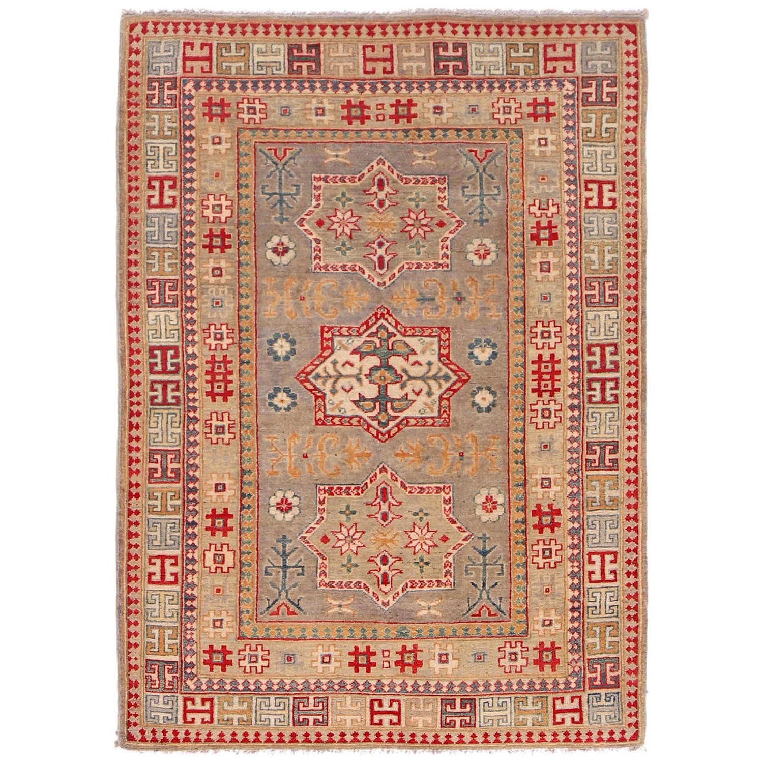 Oriental Kazak Rug 3' 11" x 5' 7" (ft) - No. B34613