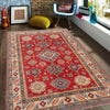 Red Color Kazak Rug 4' 0" x 5' 10" (ft) - No. B34616