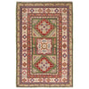 Hand Knotted Kazak Rug 3' 5" x 5' 2" (ft)- No. B34618
