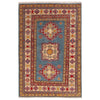 Blue Color Kazak Rug  3' 2" x 4' 9" (ft)- No. B34621
