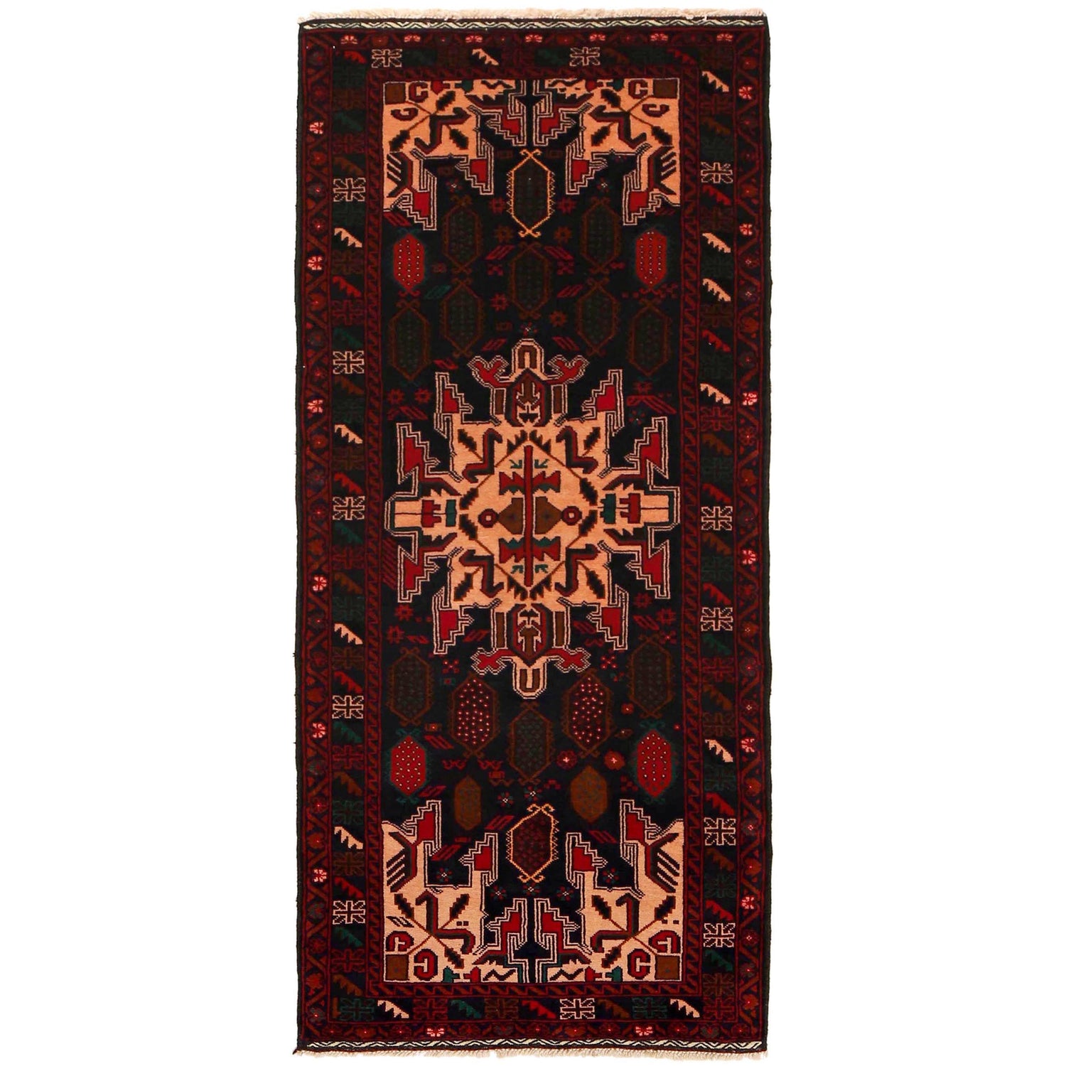 Multi Color Baluchi Runner 2' 8" x 6' 11" (ft) - No. B34625