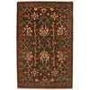 Brown Color Sultani Carpet 3' 2" x 4' 11" (ft) - No. B34663