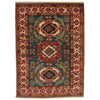 Blue Color Kazak Rug 3' 4" x 4' 9" (ft)- No. B34669