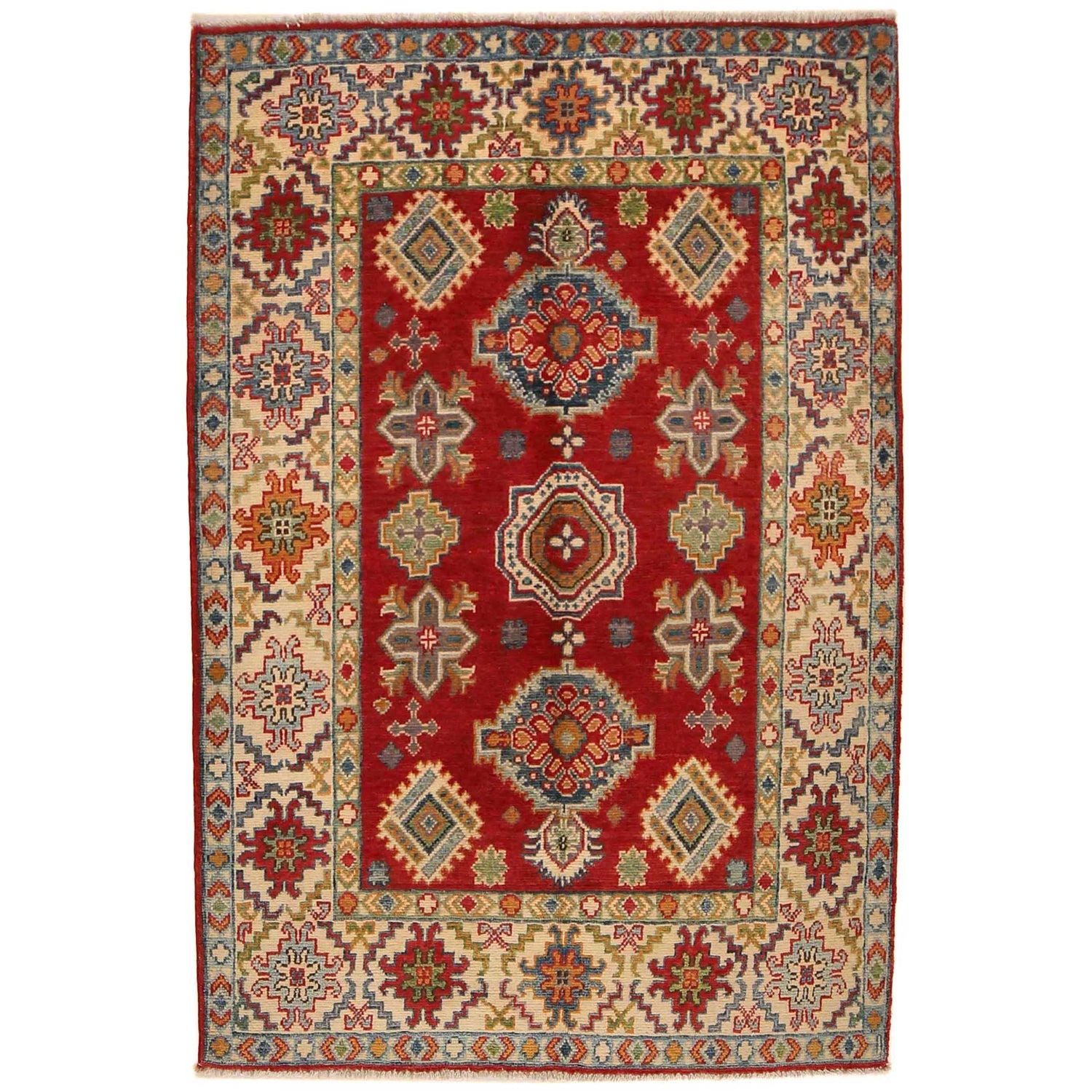 Oriental Kazak Rug 3' 5" x 5' 0" (ft)- No. B34675