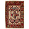 Ivory Color Kazak Rug 2' 9 x 3' 11 (ft) - No. B34681