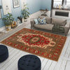 Hand Knotted Persian Design Heriz Rug 3' 3" x 4' 10" (ft) - No. B34684