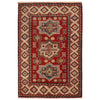 Red Color Kazak Rug 3' 1" x 4' 7" (ft)- No. B34687
