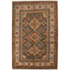 Hand Knotted Kazak Rug 3' 3" x 4' 9" (ft)- No. B34688
