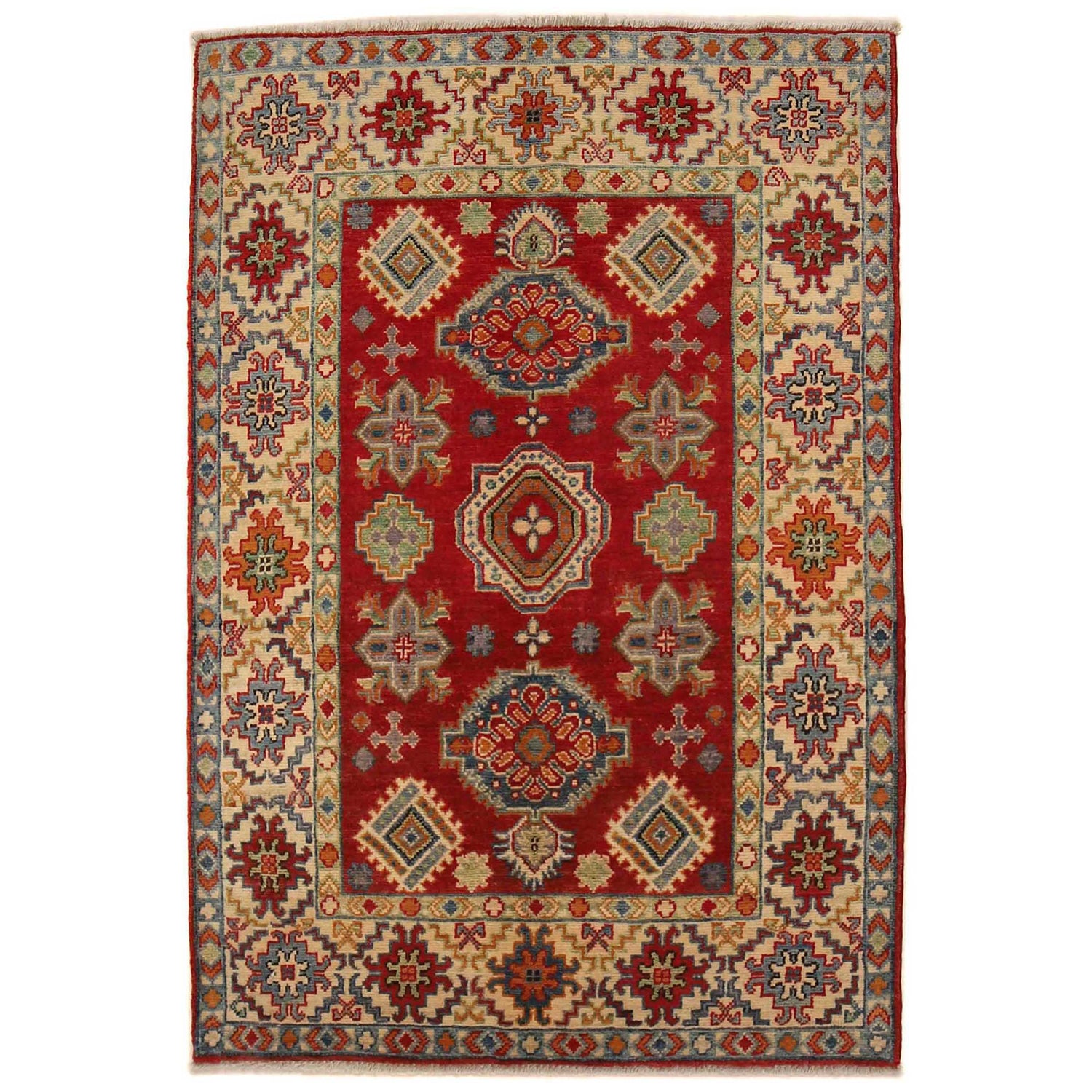 Oriental Kazak Rug 3' 5" x 5' 0" (ft)- No. B34689