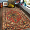 Hand Knotted Persian Design Heriz Rug 3' 10" x 6' 1" (ft) - No. B34690