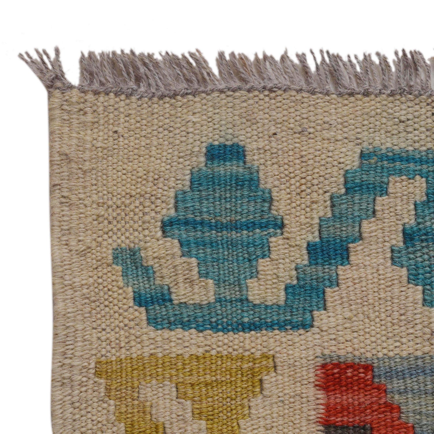 Handmade Vegetable Kelim 4' 4" x 6' 1" (ft) - No. B34706