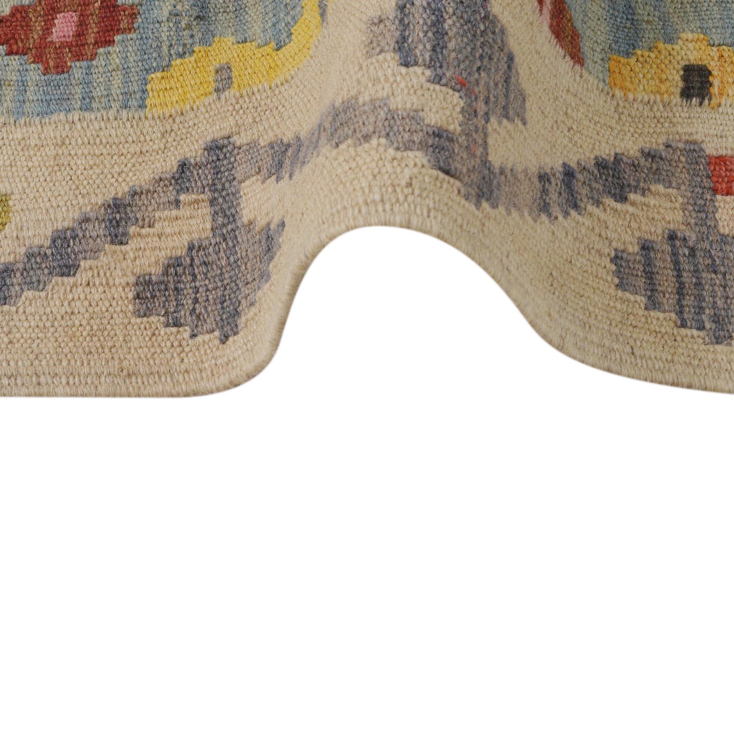 Handmade Vegetable Kelim 4' 4" x 6' 1" (ft) - No. B34706