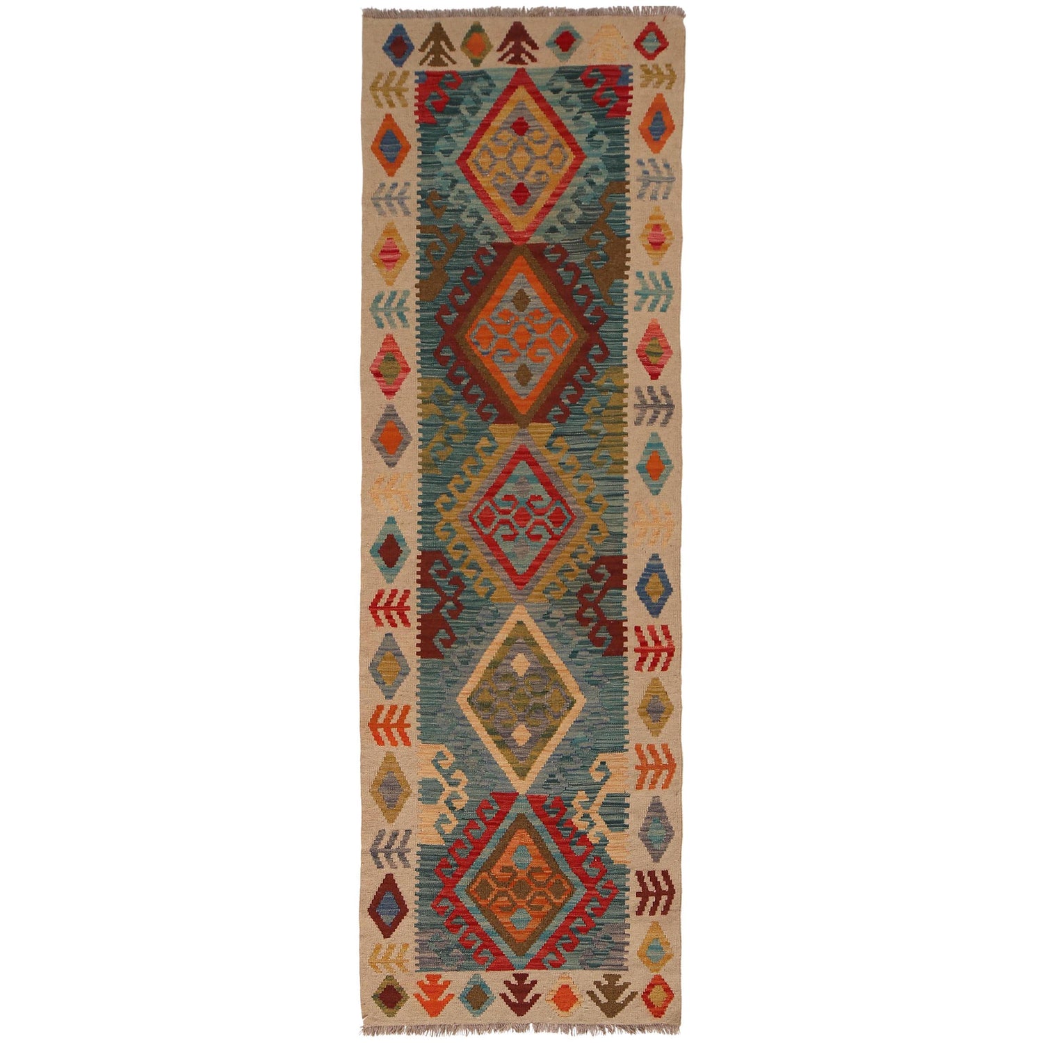 Vegetable Kilim Runner 2' 4" x 7' 10" (ft) - No. B34724