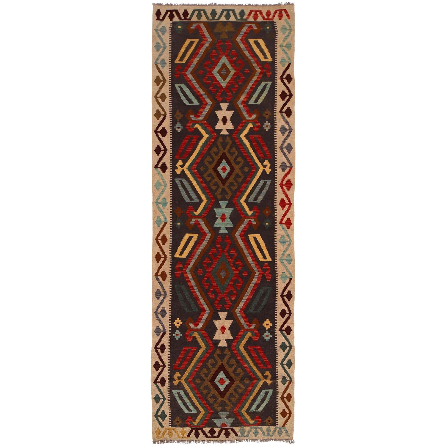 Vegetable Kilim Runner 2' 9" x 10' 0" (ft) - No. B34733