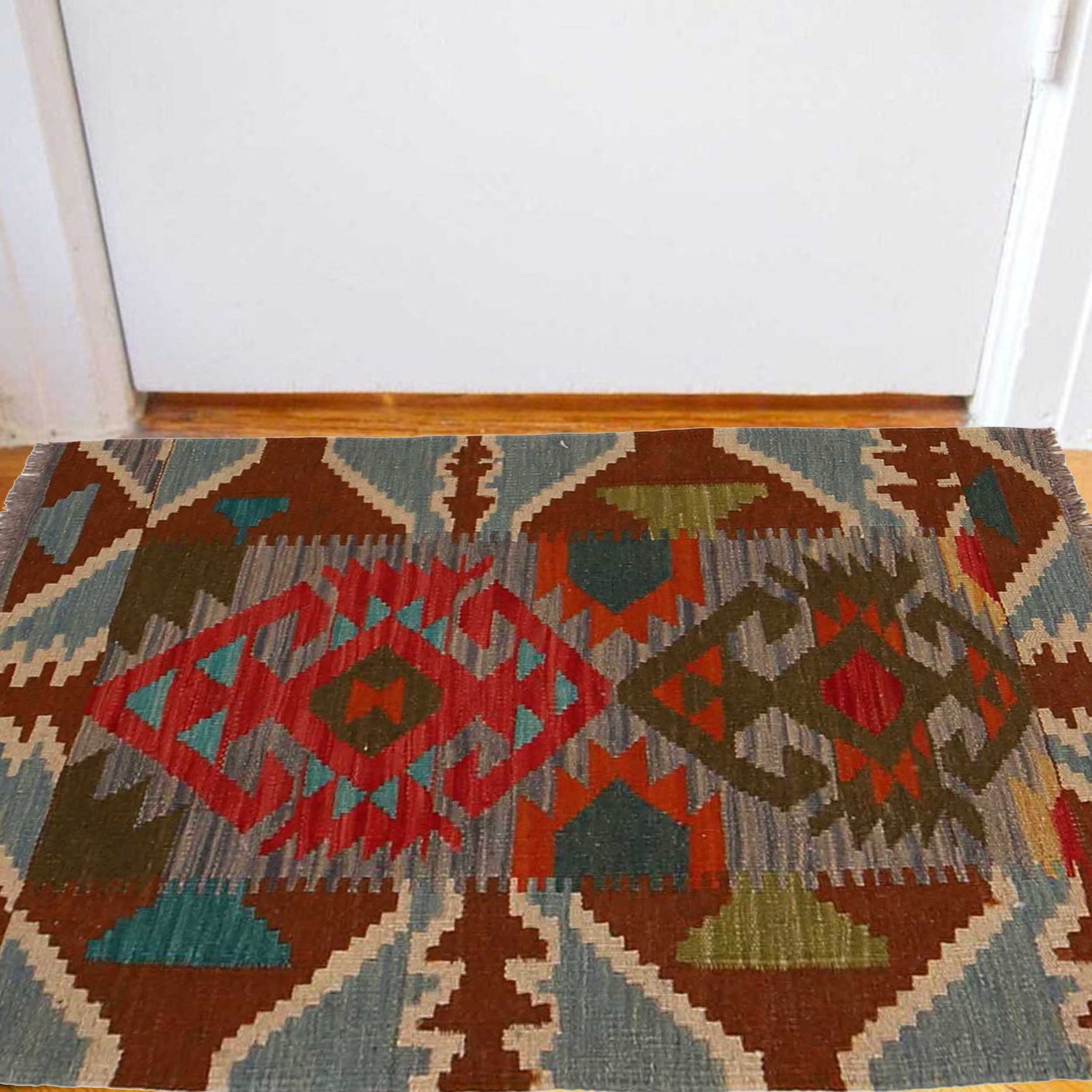 Handmade Vegetable Kilim 2' 0" x 3' 0" (ft) - No. B35107