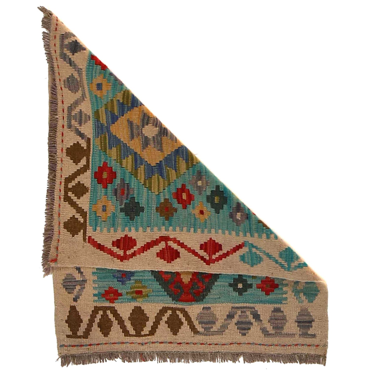 Handmade Vegetable Kelim 2' 2" x 2' 9" (ft) - No. B35110