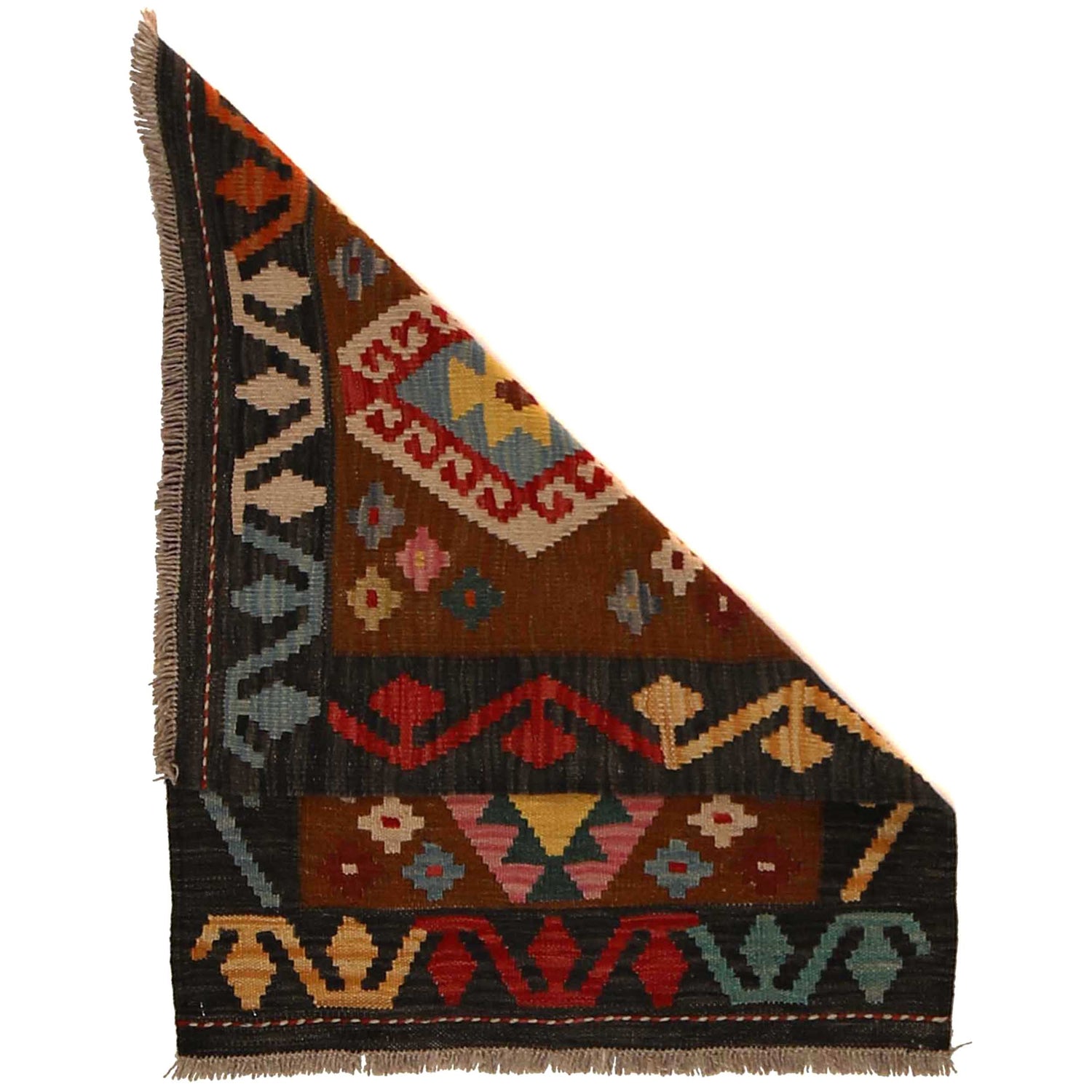 Handmade Vegetable Kilim 2' 3" x 2' 11" (ft) - No. B35111