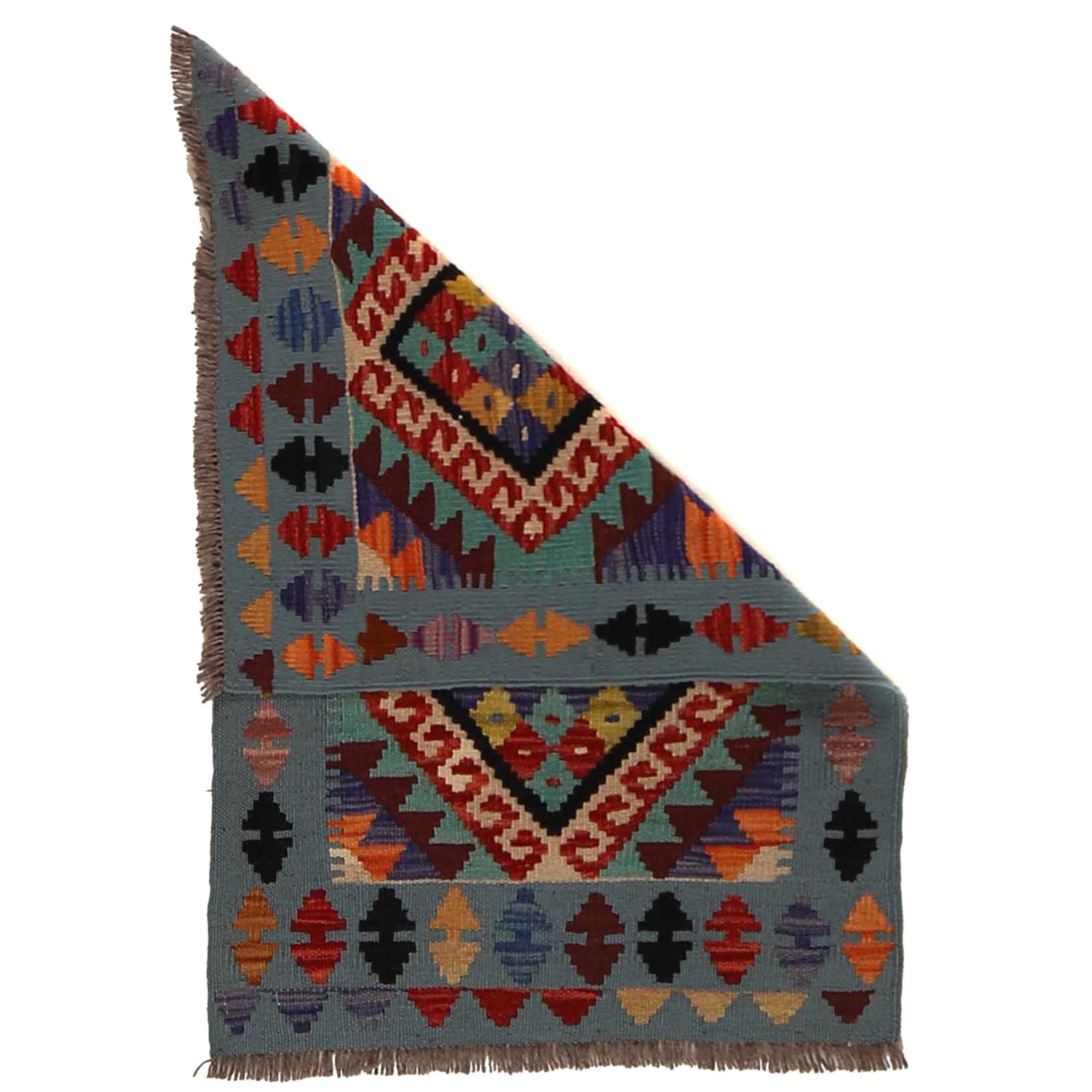 Handmade Vegetable Kelim 1' 10" x 2' 10" (ft) - No. B35125