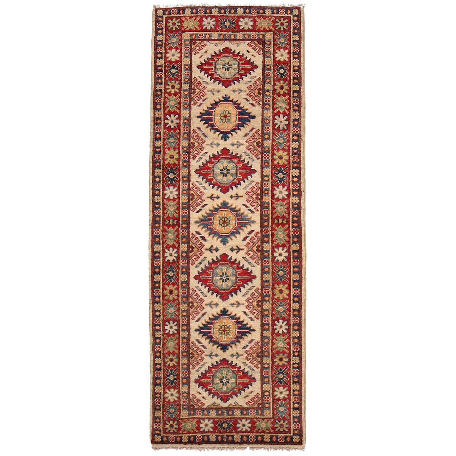Hand Knotted Kazak Runner 1' 10" x 5' 8" (ft) - No. B35132