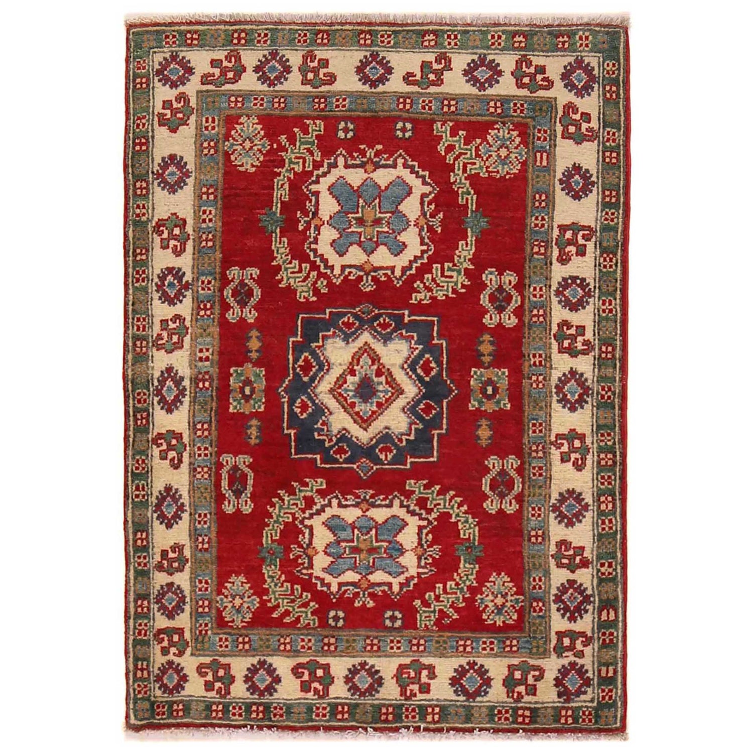 Oriental Kazak Rug 2' 7 x 3' 9 (ft) - No. B35133