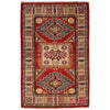 Hand Knotted Kazak Rug 2' 8 x 4' 2 (ft) - No. B35135