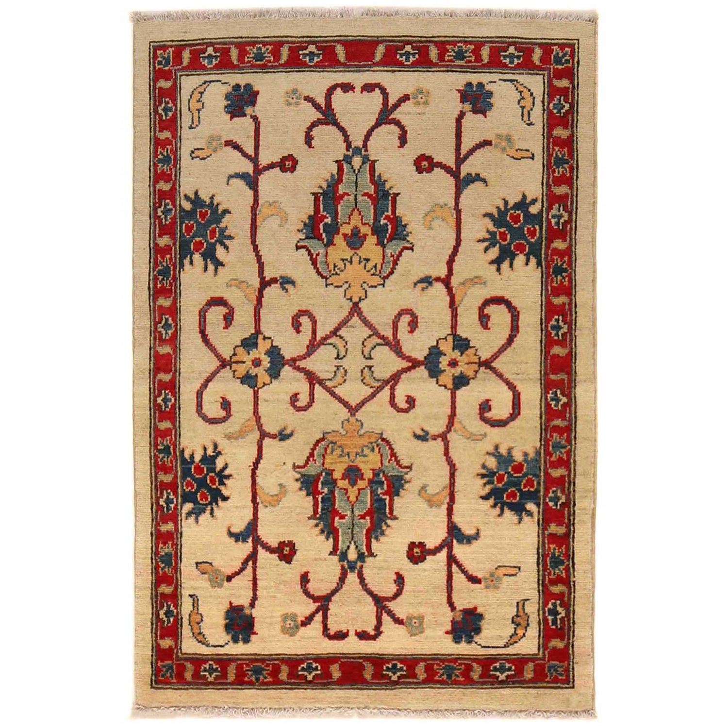 Oriental Kazak Rug 2' 7 x 3' 11 (ft) - No. B35136