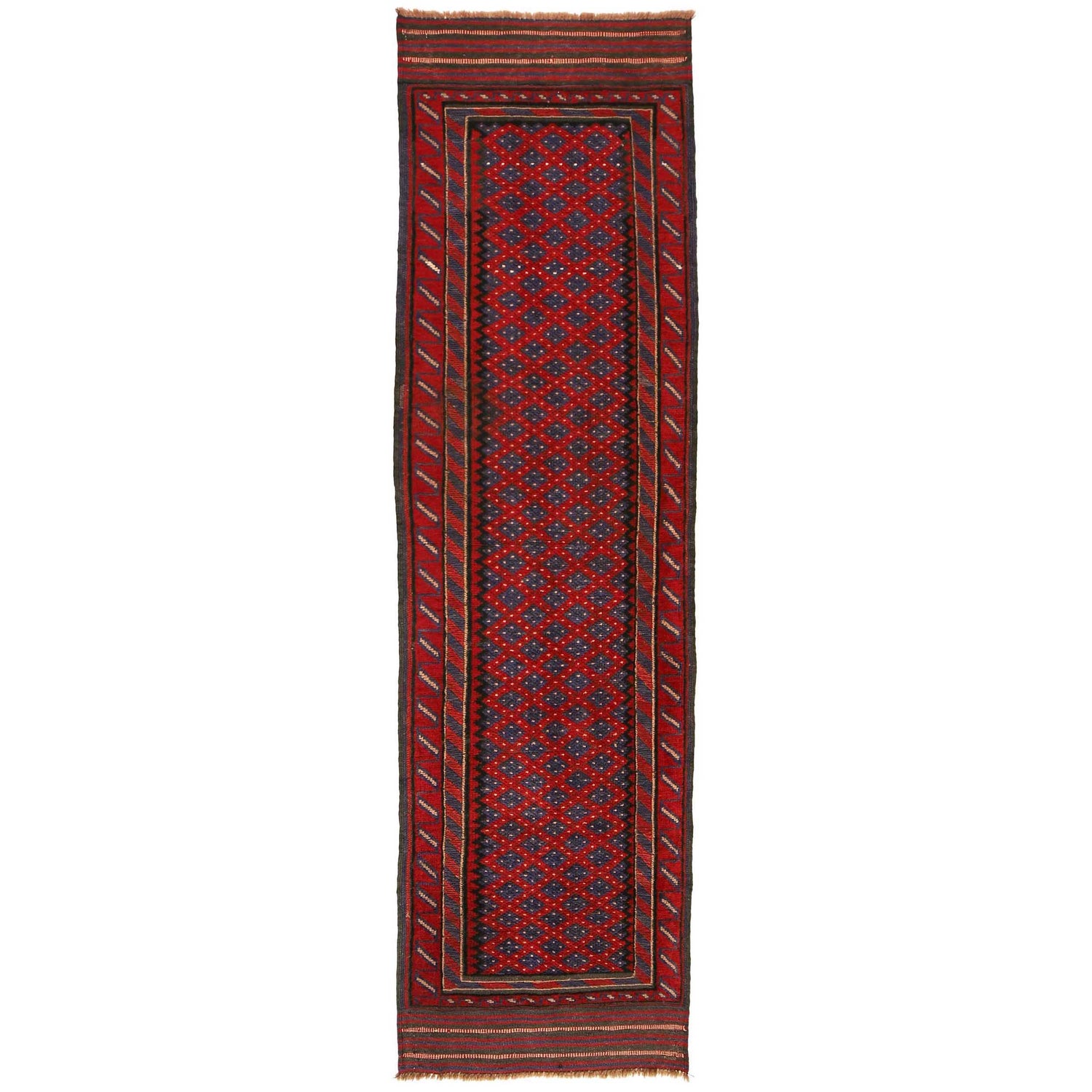 Red Mashwani Short Runner 2' 2" x 7' 11" (ft) - No. B35154