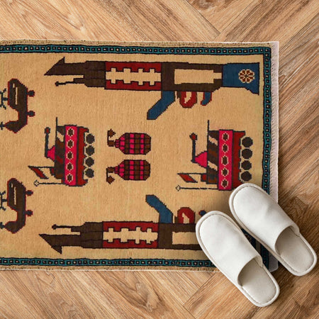 War Rug 2' 0" x 2' 6" (ft) - No. B35424