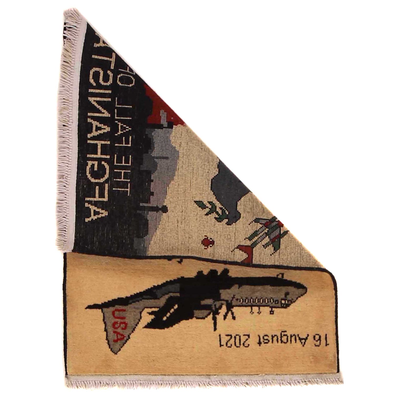 Ivory Color War Rug 2' 0" x 2' 7" (ft) - No. B35442