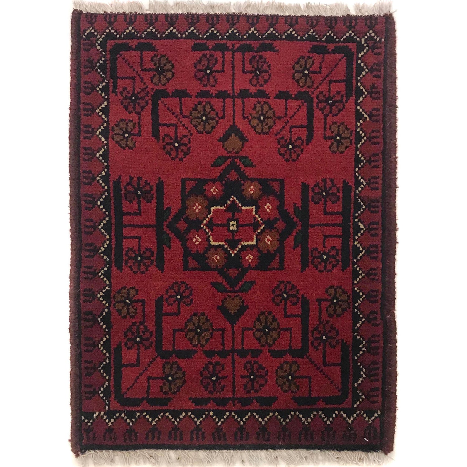 Red Color Doormat 1' 4" x 2' 0" (ft) - No. B35636