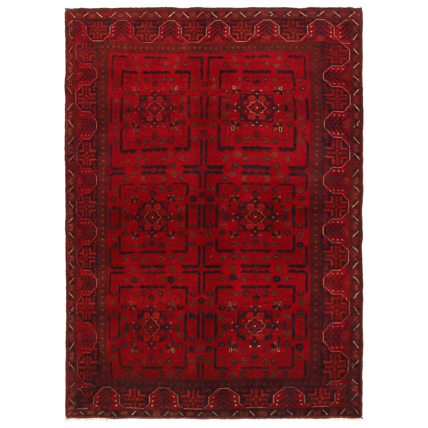 Handmade Khal Mohammadi Rug 4' 6" x 6' 4" (ft) - No. B35796