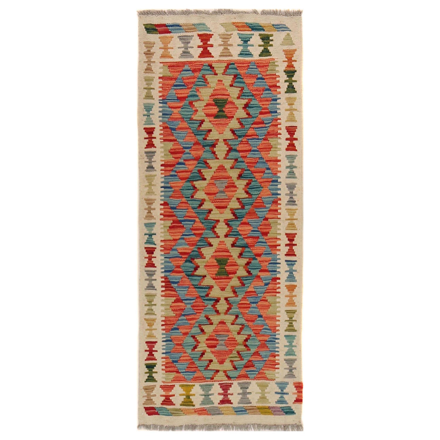 Vegetable Kelim Runner 1' 11" x 4' 11" (ft)- No. B35878