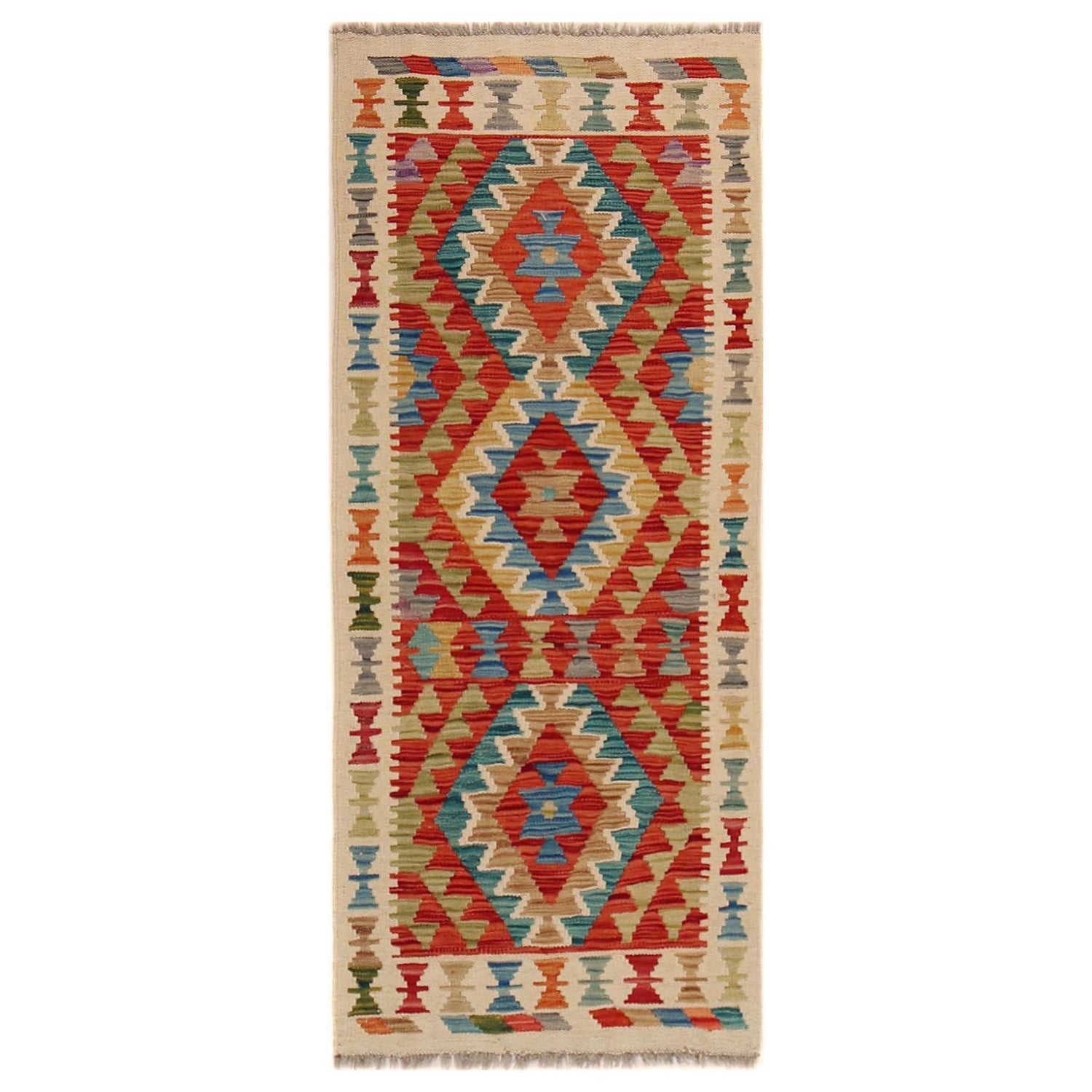 Vegetable Kelim Runner 1' 10" x 4' 7" (ft)- No. B35880