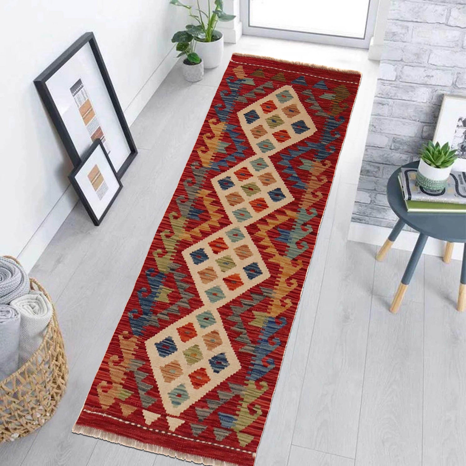 Vegetable Kilim Runner 1' 8" x 4' 9" (ft)- No. B35881