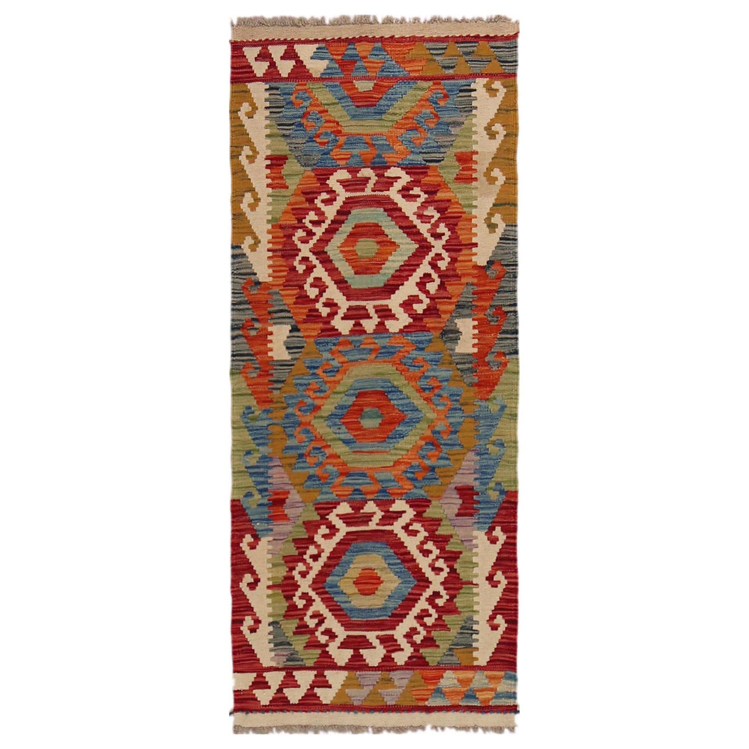 Vegetable Kilim Runner 1' 11" x 4' 10" (ft)- No. B35887