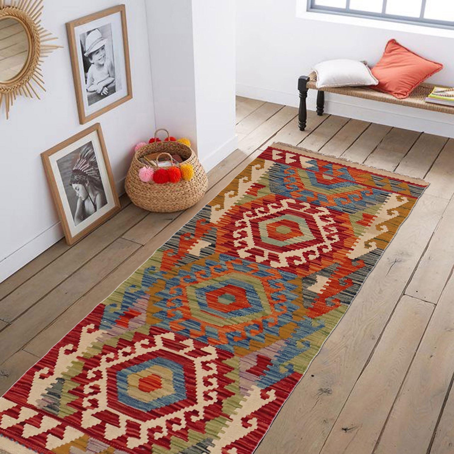 Vegetable Kilim Runner 1' 11" x 4' 10" (ft)- No. B35887