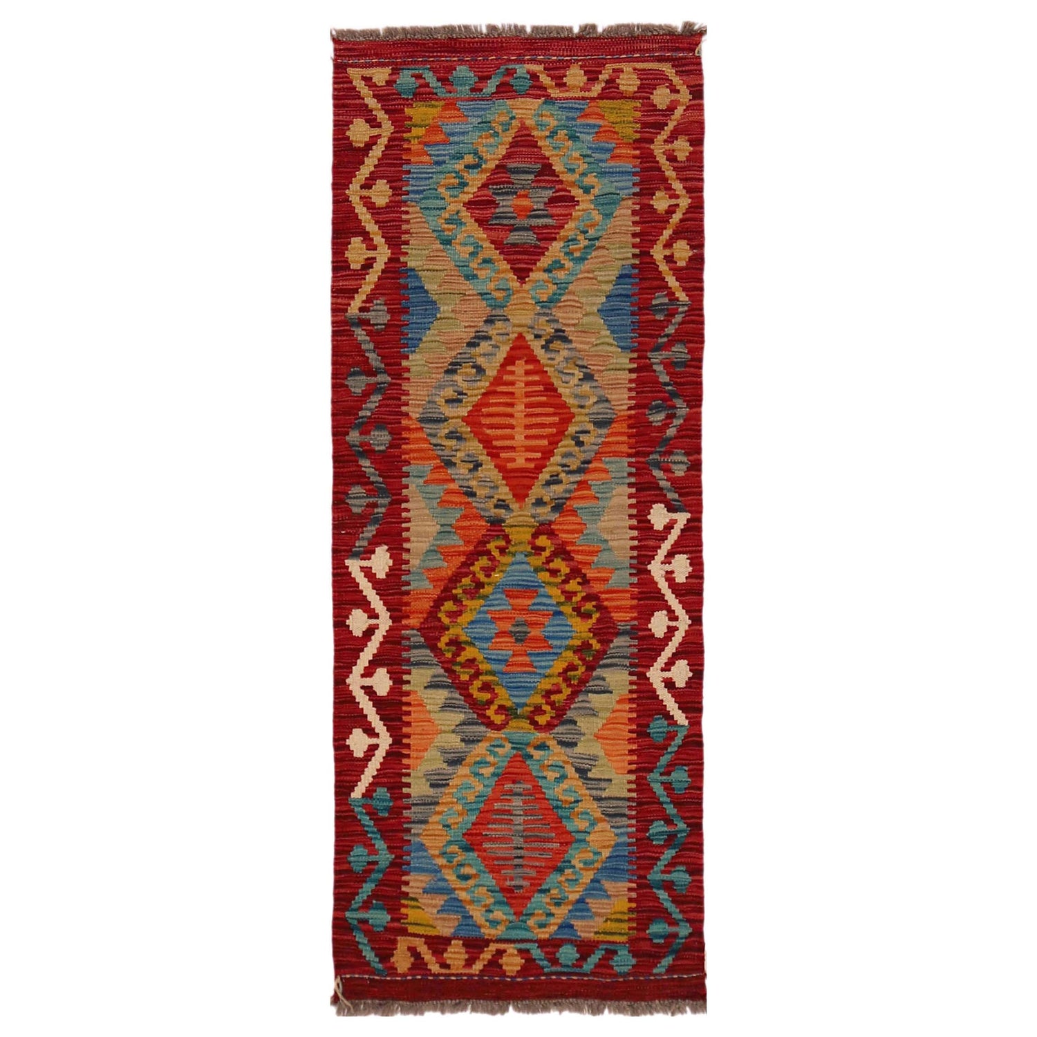 Vegetable Kilim Runner 1' 11" x 4' 11" (ft)- No. B35921