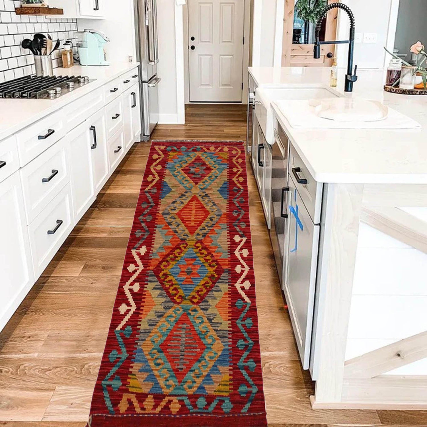 Vegetable Kilim Runner 1' 11" x 4' 11" (ft)- No. B35921