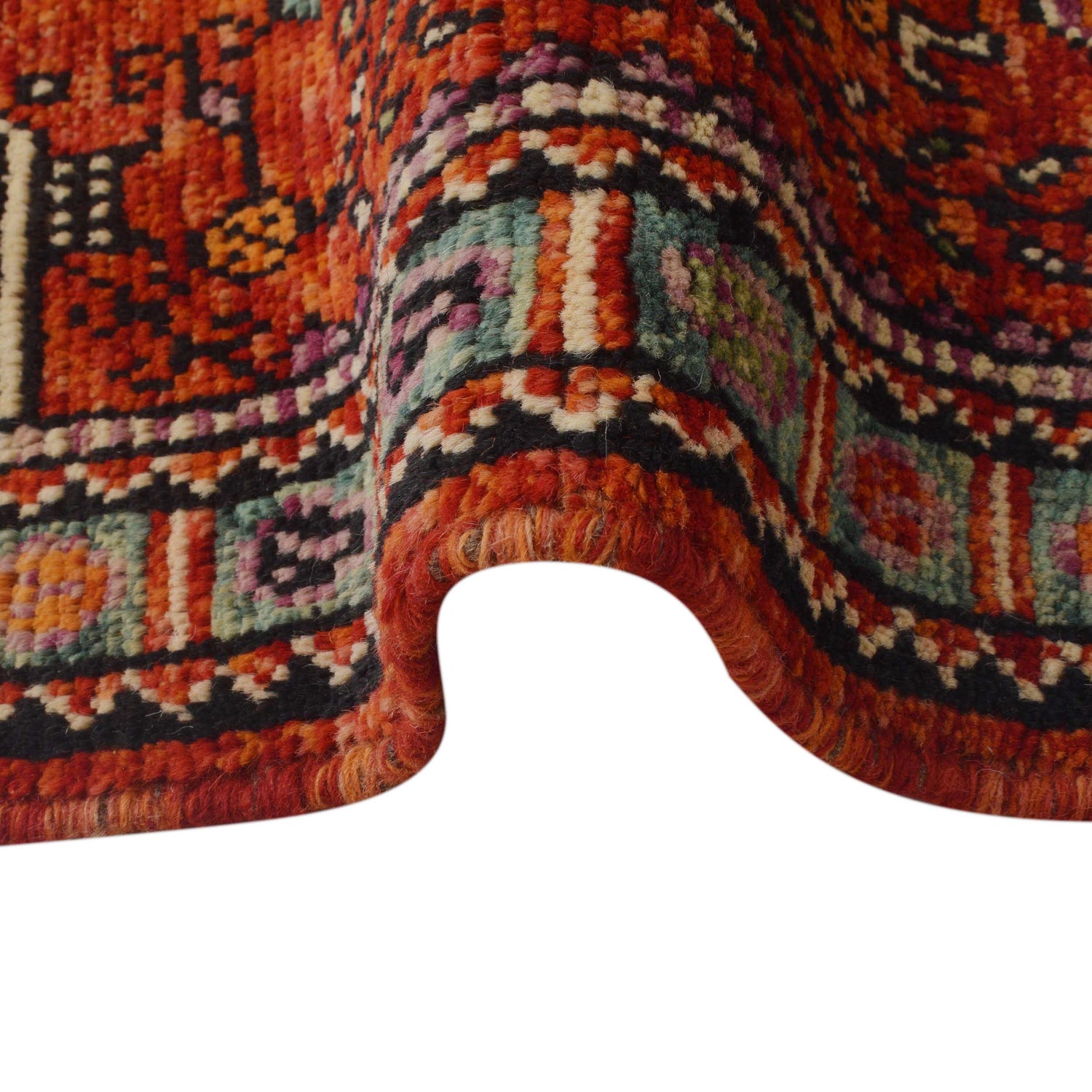 Persian Shirazi Design Runner Rug 2' 8" x 9' 5" (ft) - No. B36516