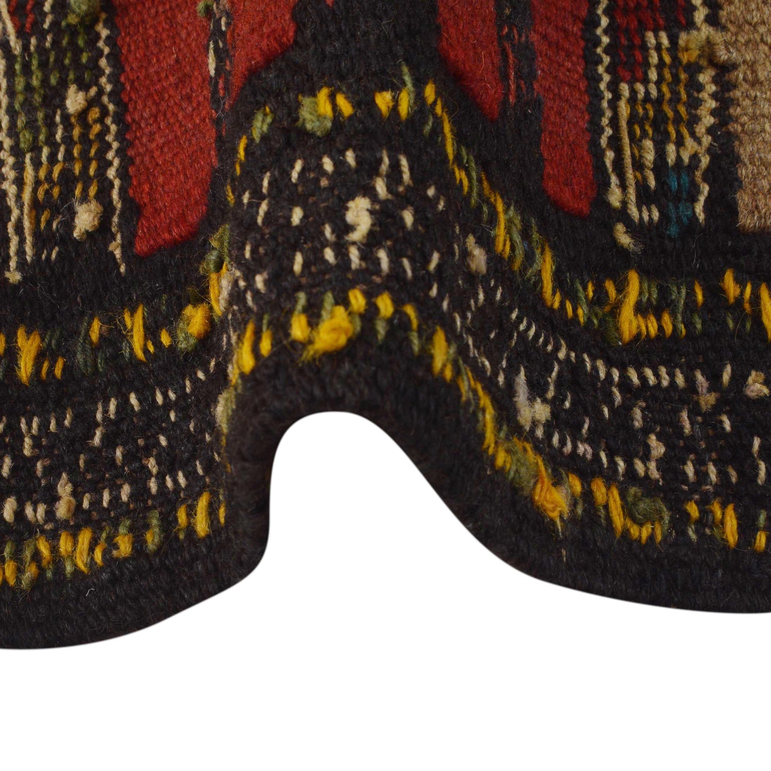 Hand Knotted Table Sheet Dhurrie 2' 1" x 2' 11" (ft) - No. B36528