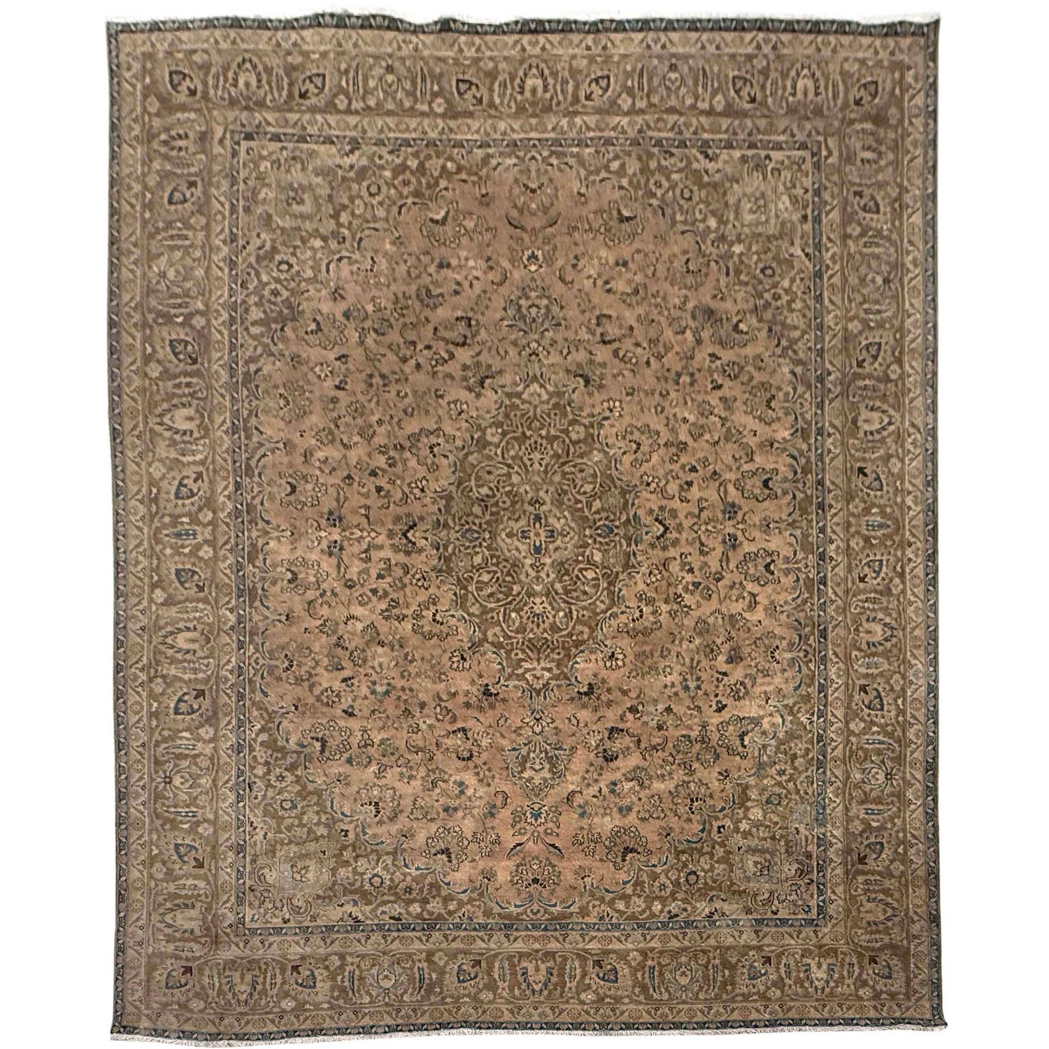 Floral Design Carpet 9' 6" x 12' 3" (ft) - No. B39595a