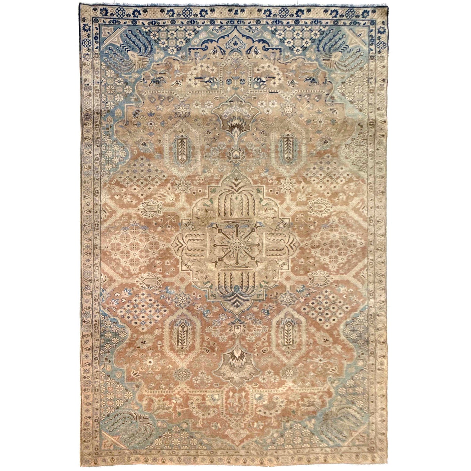 Floral Design Carpet 6' 9" x 10' 6" (ft) - No. B39596a