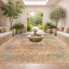 Floral Design Carpet 6' 9" x 10' 6" (ft) - No. B39596a