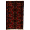 Red Color Baluchi Rug 2' 6 x 4' 5 (ft) - No. G15523