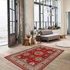 Hand Knotted Kazak Rug 5' 8 x 8' 7 (ft) - No. G19835