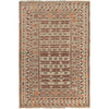 White Flatweave Kilim 4' 1 x 5' 8 (ft) - No. G22007