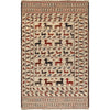 White Flatweave Kilim 4' 1 x 6' 4 (ft) - No. G22009