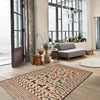 White Flatweave Kilim 4' 1 x 6' 4 (ft) - No. G22009