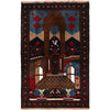 Handmade Picture Rug 2' 8" x 4' 7" (ft)- No. G22014