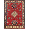 Red Color Kazak Rug 4' 8 x 6' 5 (ft) - No. G22646